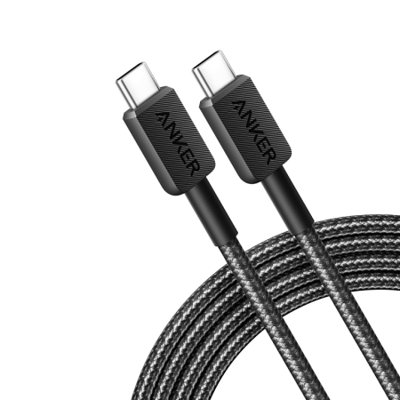 Кабель Anker 322 USB-C to USB-C Cable 60W 180см Black