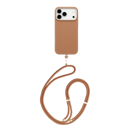 Защитный чехол Coehl Strap Merelle (MagSafe) для iPhone 17 Pro Pecan Brown