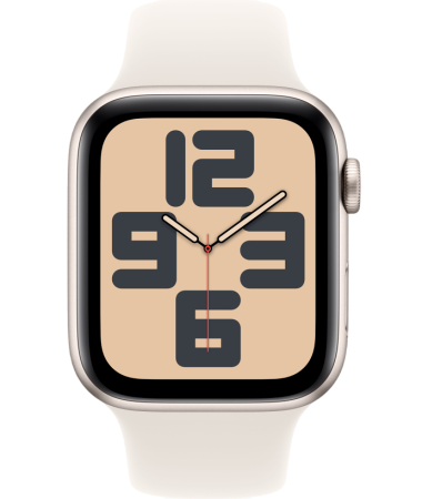 Apple Watch SE (2024) 40mm Starlight Aluminum Case with Starlight Sport Band (GPS) (размер S/M)