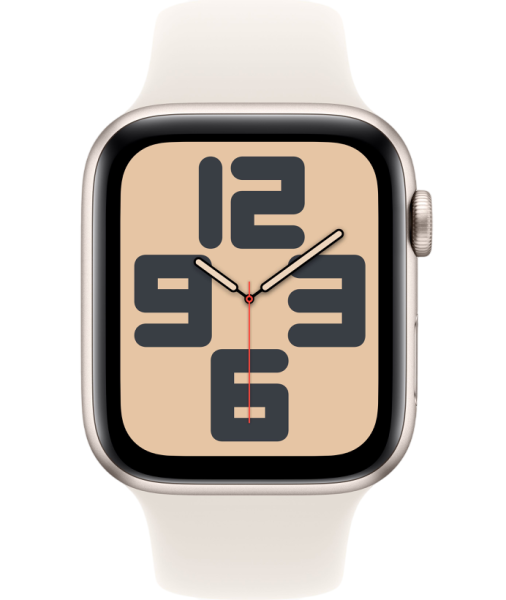 Часы Apple Watch SE (2024) 40mm Starlight Aluminum Case with Starlight Sport Band (GPS) (размер M/L)