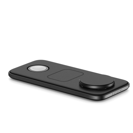 Зарядное устройство 3-в-1 Satechi Qi2 Trio Wireless Charging Pad Black