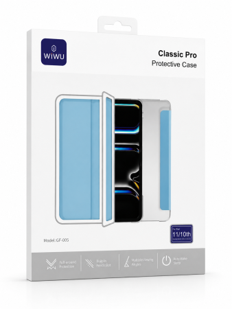 Защитный чехол WIWU Classic Pro Protective Case for iPad 10.9''(2022) / 11"(2025) Blue