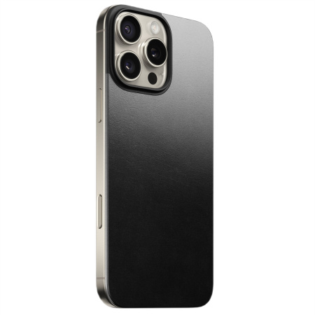 Чехол Nomad Magnetic Leather Back для iPhone 16 Pro Max Black