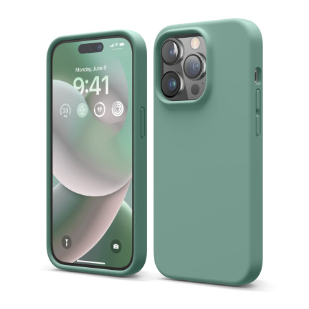 Чехол Elago для iPhone 14 Pro Max Premium Silicone Case Midnight Green