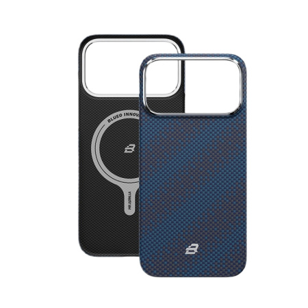 Защитный чехол Blueo Tactile Woven Armor Aramid Fiber (MagSafe) для iPhone 17 Pro Galaxy Blue Защитный чехол Blueo Tactile Woven Armor Aramid Fiber (MagSafe) для iPhone 17 Pro Galaxy Blue
