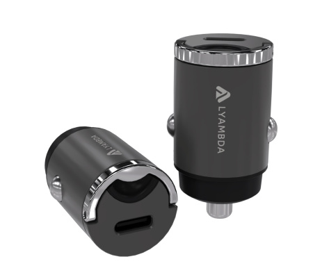 Автомобильная зарядка Lyambda 30Вт Type-C (PD) Aluminum LS-C30 Space Grey Автомобильная зарядка Lyambda 30Вт Type-C (PD) Aluminum LS-C30 Space Grey