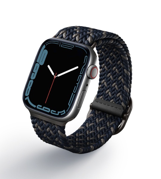 Ремешок Uniq для Apple Watch 42-45 mm ASPEN Design Strap Braided Obsidian Blue