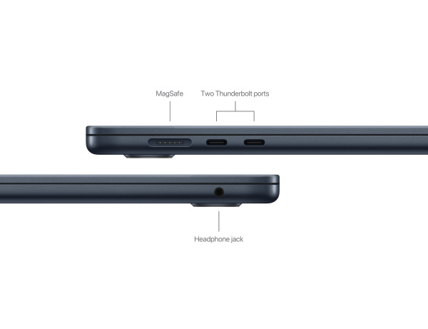Ноутбук Apple MacBook Air 15  M3 (8-core CPU, 10-core GPU) / RAM 24GB / SSD 512GB Midnight (Темная ночь) 70W MC9L4RU/A