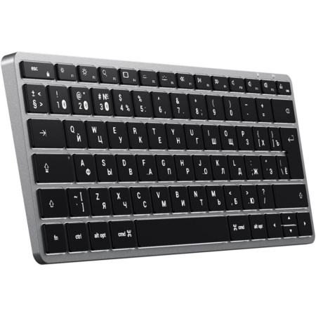 Беспроводная клавиатура Satechi Slim X1 Bluetooth Keyboard с русской раскладкой Space Gray