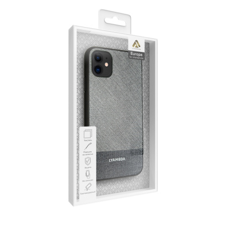 Чехол Lyambda EUROPA для iPhone 12 mini Grey Strip Чехол Lyambda EUROPA для iPhone 12 mini Grey Strip