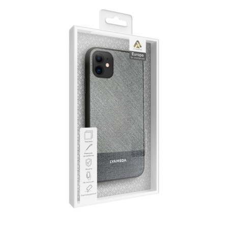 Чехол Lyambda EUROPA для iPhone 12 mini Grey Strip