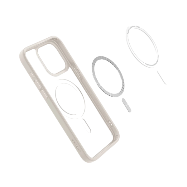 Защитный чехол Spigen Ultra Hybrid MagFit для iPhone 15 Pro Max Natural Titanium