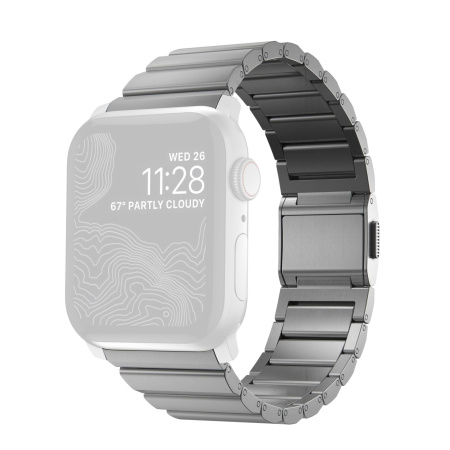 Ремешок Nomad Titanium Band для Apple Watch 42/44/45/49 Silver Ремешок Nomad Titanium Band для Apple Watch 42/44/45/49 Silver