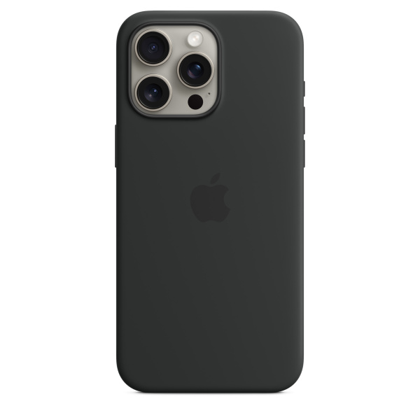 Чехол Apple iPhone 15 Pro Max Silicone Case with MagSafe Black