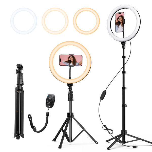 Штатив ATUMTEK 12" Selfie Ring Light with Extendable Tripod Stand