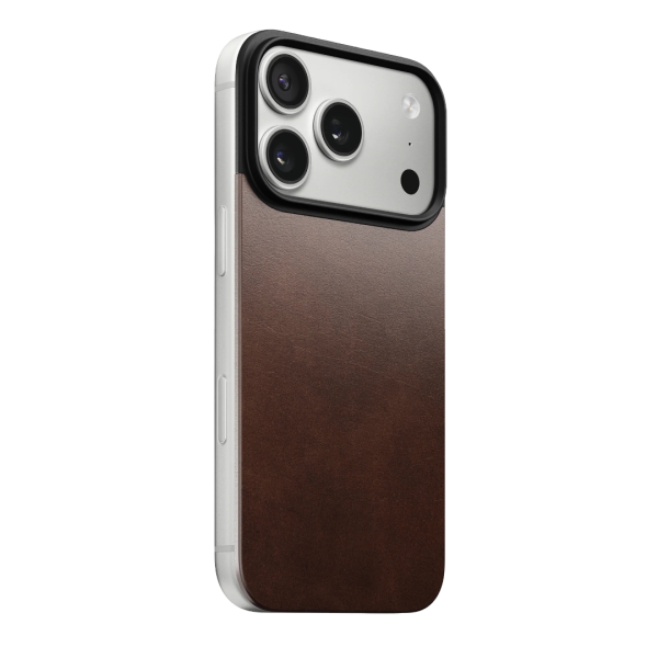 Кожаная задняя панель Nomad Magnetic Leather (Horween) Magsafe для iPhone 17 Pro Brown