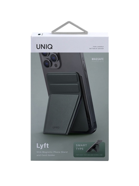 Магнитный бумажник-подставка UNIQ LYFT Magnetic Green