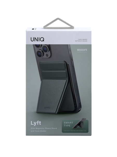 Магнитный бумажник-подставка UNIQ LYFT Magnetic Green Магнитный бумажник-подставка UNIQ LYFT Magnetic Green