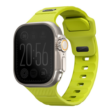 Ремешок для Apple Watch 42-49мм Uniq STRIDE FKM Rubber Volt Lime Green