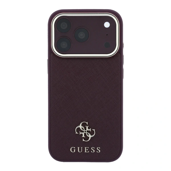 Защитный чехол Guess для iPhone 18 Pro Max/17 Pro Max Saffiano Burgundy (MagSafe)