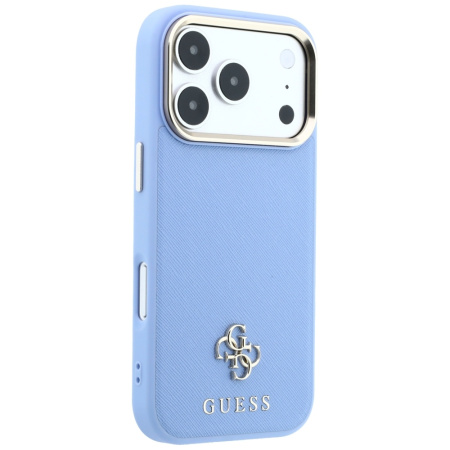 Защитный чехол Guess для iPhone 18 Pro Max/17 Pro Max Saffiano Light Blue (MagSafe)
