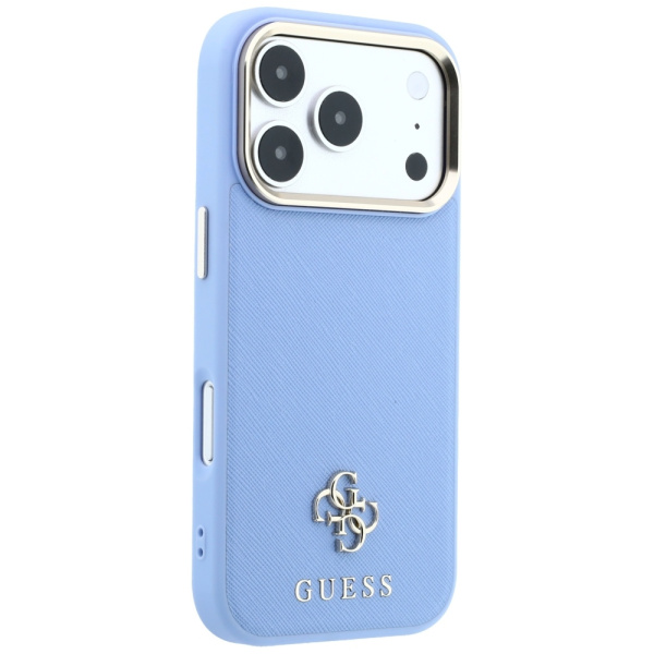 Защитный чехол Guess для iPhone 18 Pro Max/17 Pro Max Saffiano Light Blue (MagSafe)