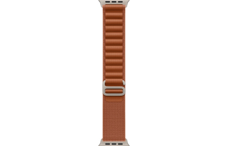 Apple Watch Ultra 3 (2025) 49mm Natural Titanium Case with Terra Cotta Alpine Loop - Small (GPS + Cellular)