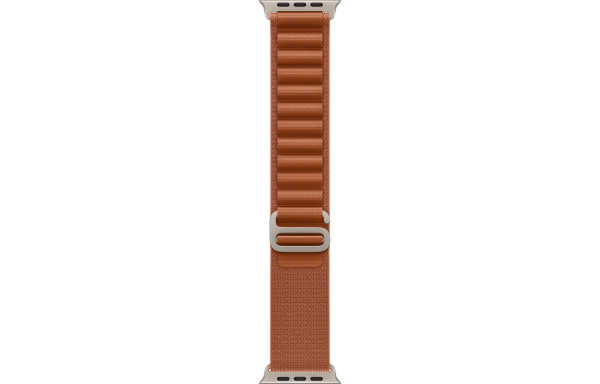 Apple Watch Ultra 3 (2025) 49mm Natural Titanium Case with Terra Cotta Alpine Loop - Small (GPS + Cellular)