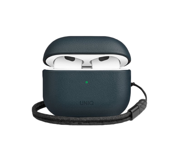 Чехол Uniq Terra Genuine Leather для AirPods 3 (2021) Blue