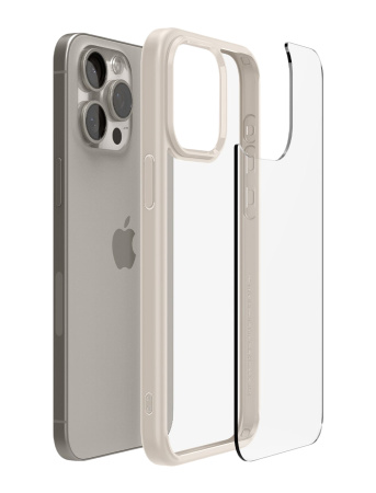 Защитный чехол Spigen Ultra Hybrid для iPhone 15 Pro Max Natural Titanium