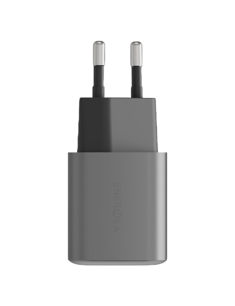 Сетевая зарядка Energea AmpCharge GaN35 USB-C PD35 + USB-A QC30 35W Gunmetal