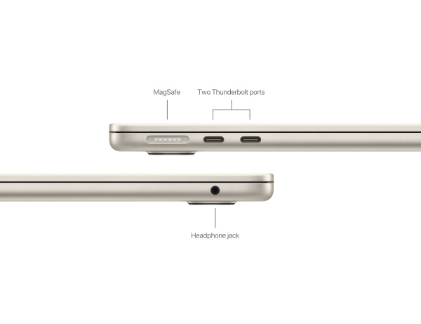 Ноутбук Apple MacBook Air 13  M3 (8-core CPU, 8-core GPU) / RAM 16GB / SSD 256GB Starlight (Сияющая звезда) 30W MC8J4RU/A