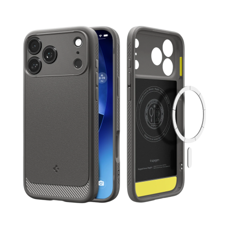 Защитный чехол Spigen Rugged Armor MagSafe для iPhone 18 Pro / 17 Pro Grey