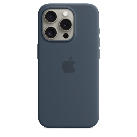 Чехол Apple iPhone 15 Pro Silicone Case with MagSafe Storm Blue