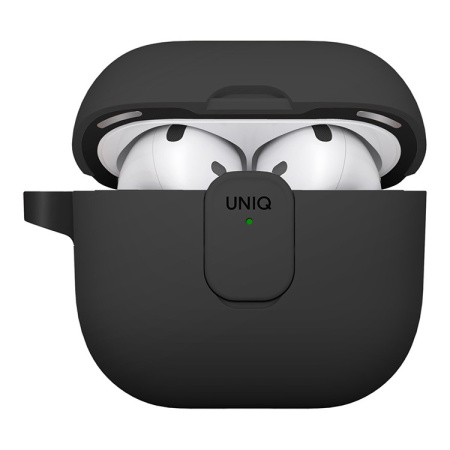 Чехол Uniq CLYDE Lock case для Airpods 4 Charcoal/Dark Grey
