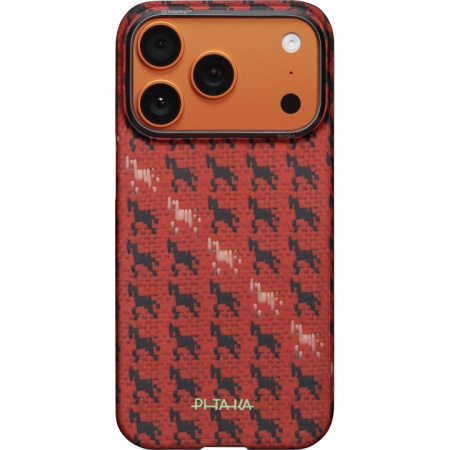 Защитный чехол Pitaka Happiness Rides Edge для iPhone 17 Pro Max Maroon