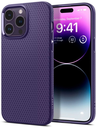 Чехол Spigen Liquid Air для iPhone 14 Pro Deep Purple