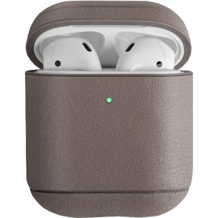 Чехол Uniq Terra Genuine Leather для AirPods с беспроводной зарядкой Beige Чехол Uniq Terra Genuine Leather для AirPods с беспроводной зарядкой Beige