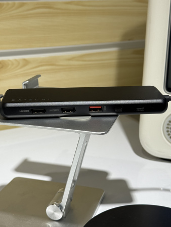 Satechi Triple Display Multiport USB-C 13-in-1 2хHDMI 4хUSB-А 1хEthernet Port 2хUSB-C PD Audio 3.5 mm Black (Уцененная)