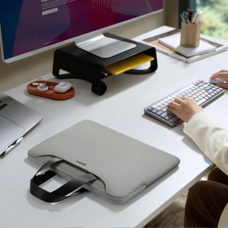 Сумка Tomtoc TheHer Dual-color Slim Laptop для MacBook Pro 16 Grey