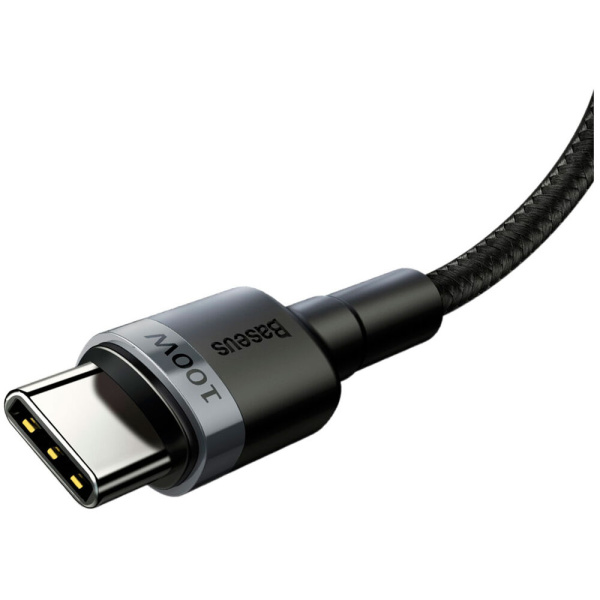 Кабель Baseus Cafule USB-C to USB-C 100W 1m Black