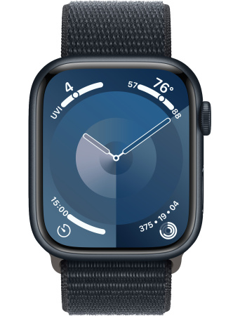 Часы Apple Watch Series 9 45mm Midnight Aluminum Case with Midnight Loop Band (GPS)