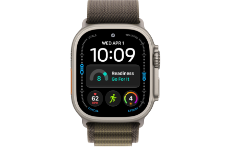 Часы Apple Watch Ultra 4 (2026) 49mm Natural Titanium Case with Dark Olive Alpine Loop - Medium (GPS + Cellular)