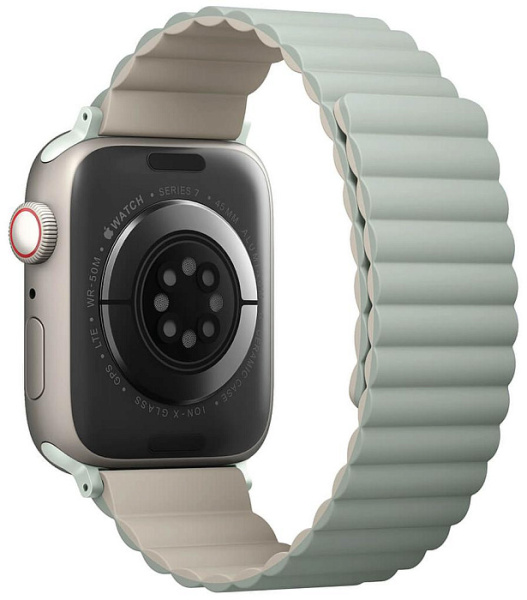 Ремешок Uniq для Apple Watch 42-45 mm Revix Reversible Magnetic Sage/Beige