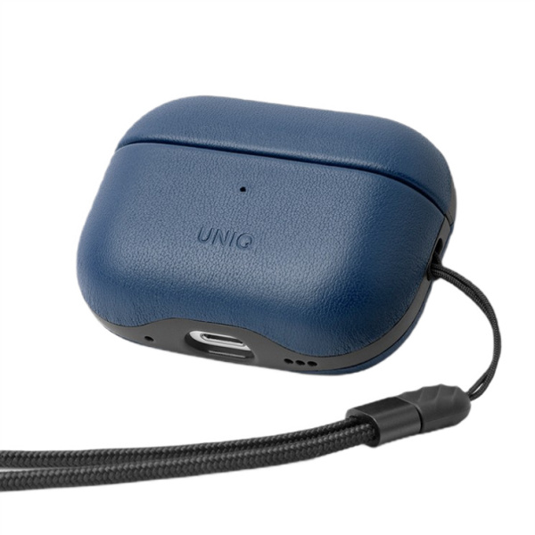 Чехол Uniq Terra Genuine Leather для AirPods Pro (2-го поколения) Space Blue