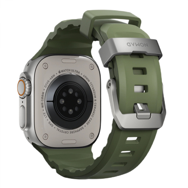 Ремешок Nomad Rocky Point Band для Apple Watch 49/45/44/42mm Forest / Natural Hardware
