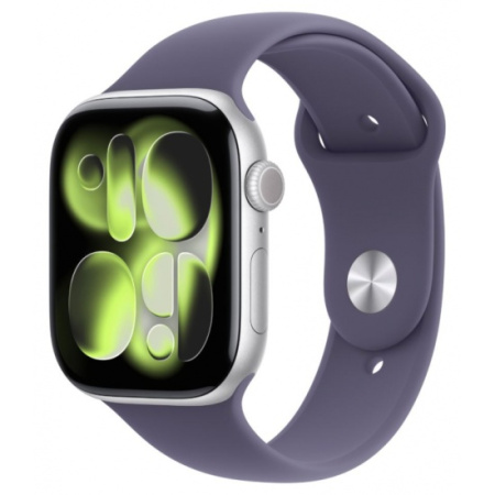 Часы Apple Watch Series 11 42mm Silver Aluminum Case with Purple Fog Sport Band (GPS) (размер M/L)