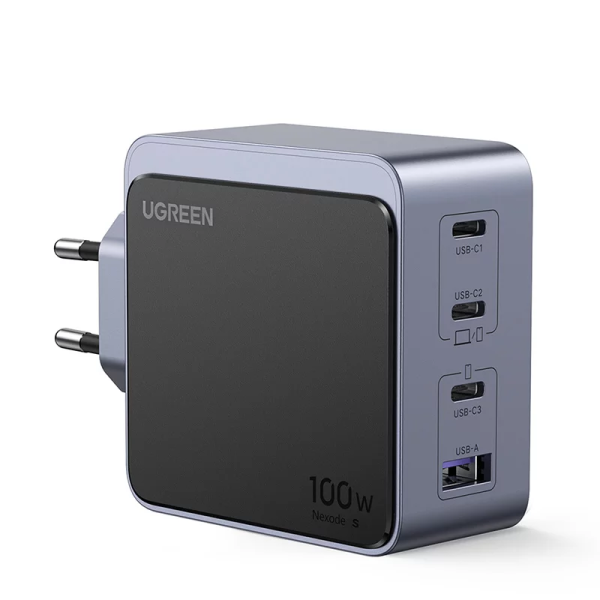 Сетевое зарядное устройство UGREEN X565 (35043) Nexode S 100W USB-A+3xUSB-C GaN Gray