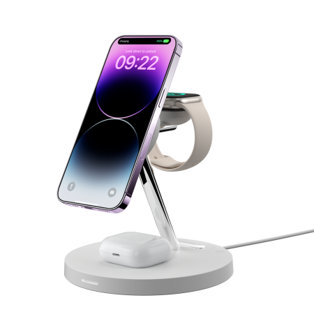 Беспроводное зарядное устройство SwitchEasy MagPower 4 in 1 Magnetic Wireless Charging Stand White