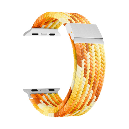 Ремешок Lyambda Pleione для Apple Watch 42-49 мм Yellow/White/Orange